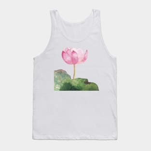 Lotus flower watercolor Tank Top